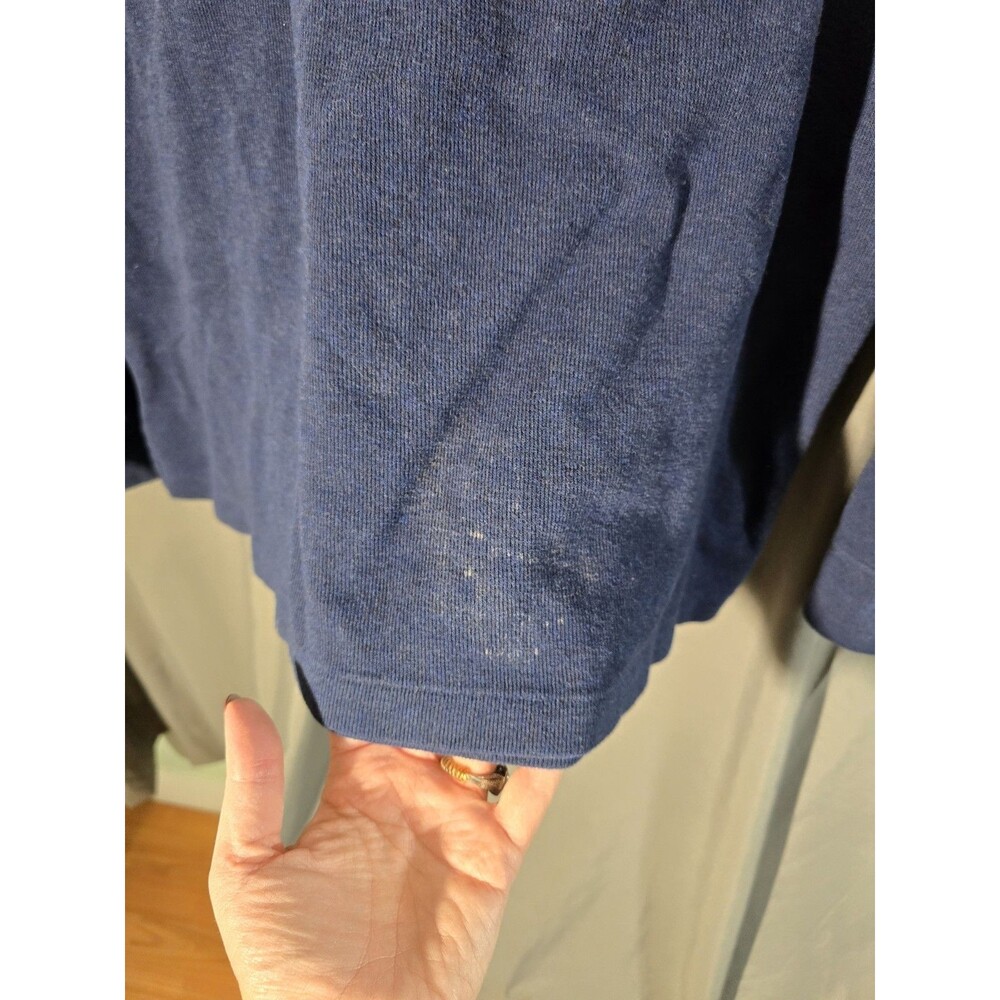 Polo Ralph Lauren Vintage Style Fair Isle Snowflake Quarter Zip Pullover XL flaw - Picture 11 of 11